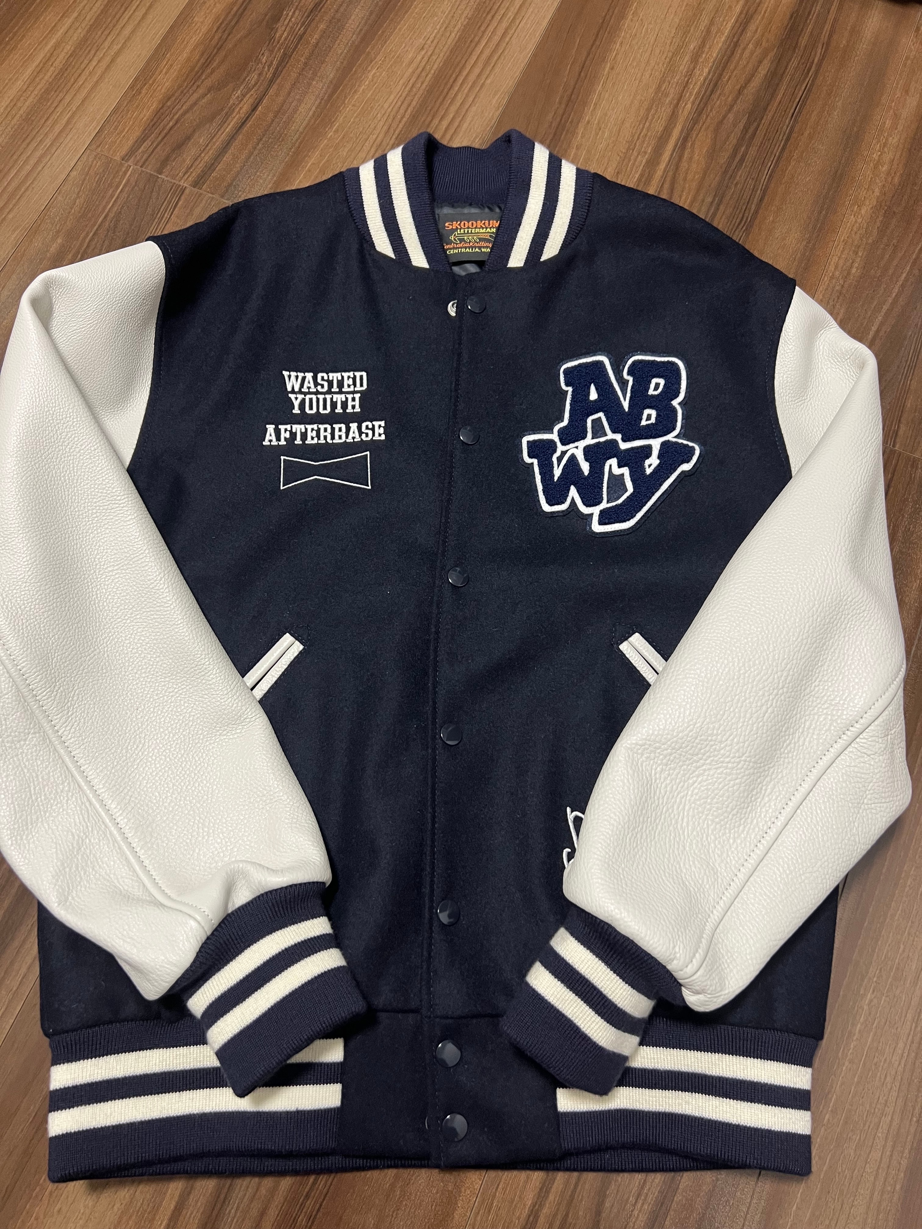 Wasted Youth Afterbase VARSITY JACKET "Navy" / VERDY