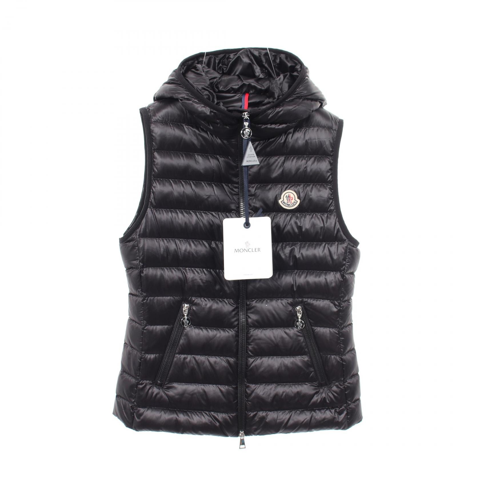 モンクレール MONCLER GLYGOSSE ダウンベスト 衣料品 アウター ナイロン レディース ブラック系 1A00098597YG9991 【新品】