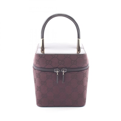 グッチ GUCCI GGキャンバス ハンドバッグ バッグ キャンバス パテントレザー レディース パープル系 039 1052 【中古】