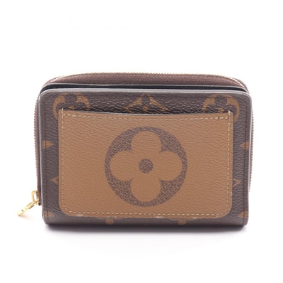 ルイ・ヴィトン LOUIS VUITTON ポルトフォイユ ルー モノグラムリバース 二つ折り財布 財布 PVCコーティングキャンバス モノグラム・リバース レディース ブラウン系 M81461 【中古】