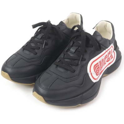 未使用品 グッチ
ローカットスニーカー ライトン ブラック メンズ 6.5 523609