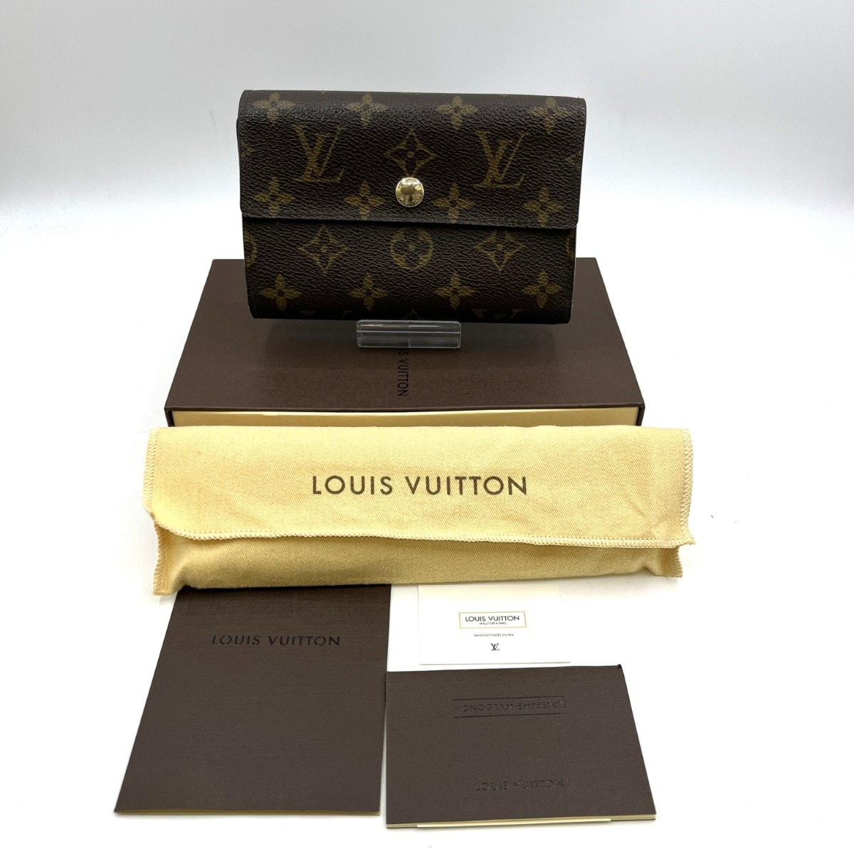 ◎◎LOUIS VUITTON ルイヴィトン 3つ折り財布 モノグラム ポルトフォイユ アレクサンドラ M60047 箱・布袋付 使用感有