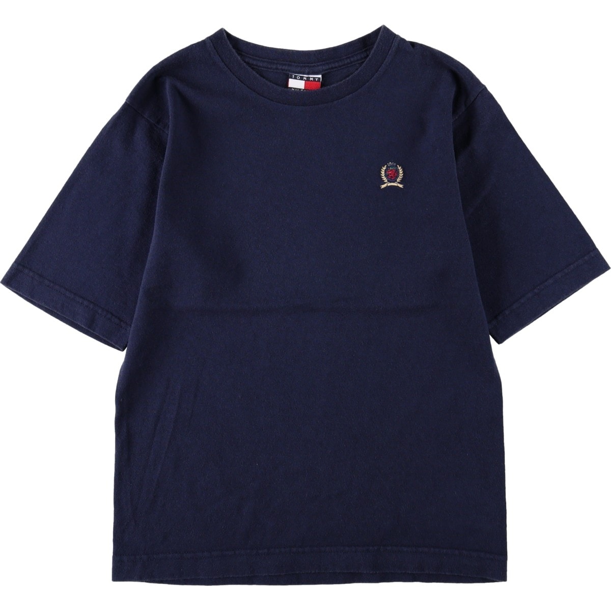 古着 90年代 トミーヒルフィガー TOMMY HILFIGER 半袖 ワンポイントロゴTシャツ USA製 レディースS相当 ヴィンテージ/eaa665669