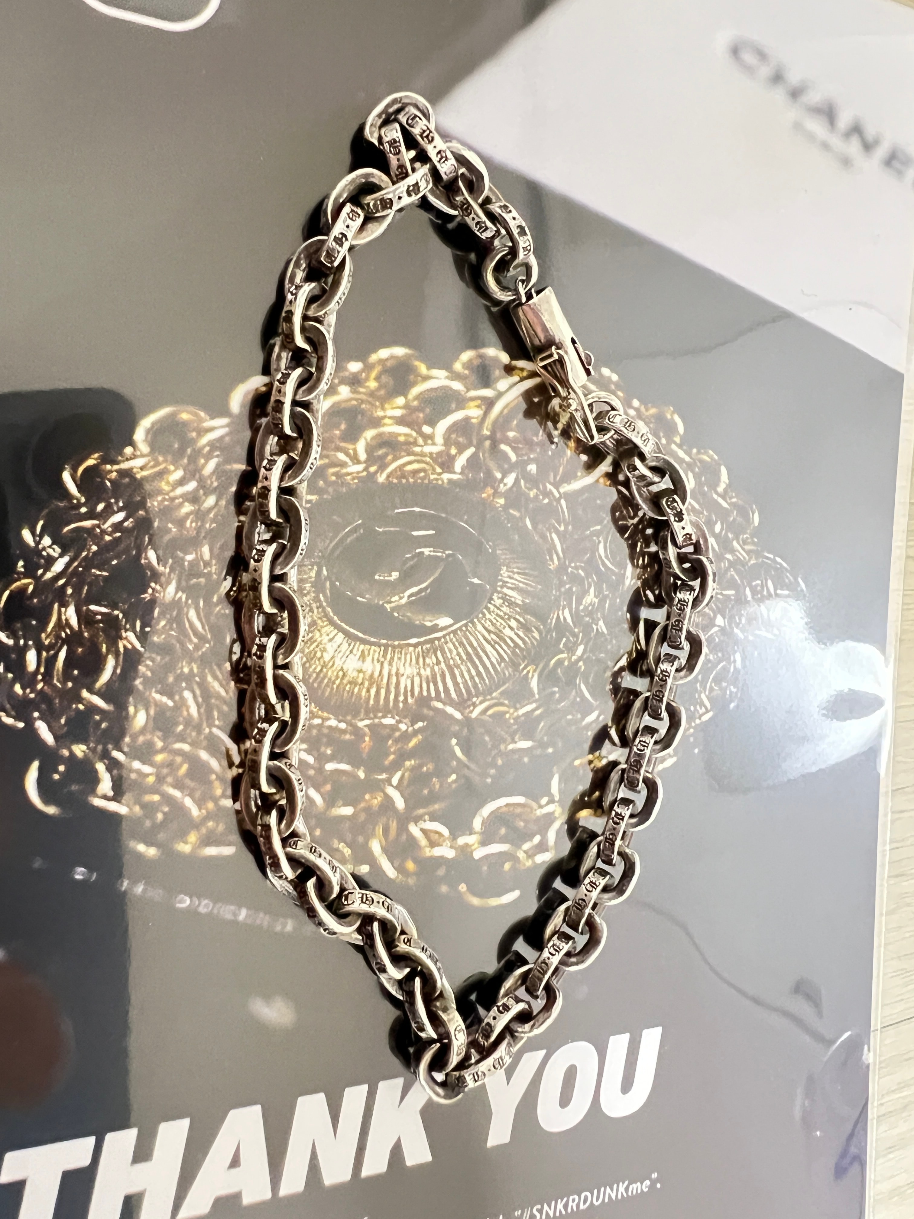 クロムハーツ ペーパー チェーン ブレスレット "シルバー"