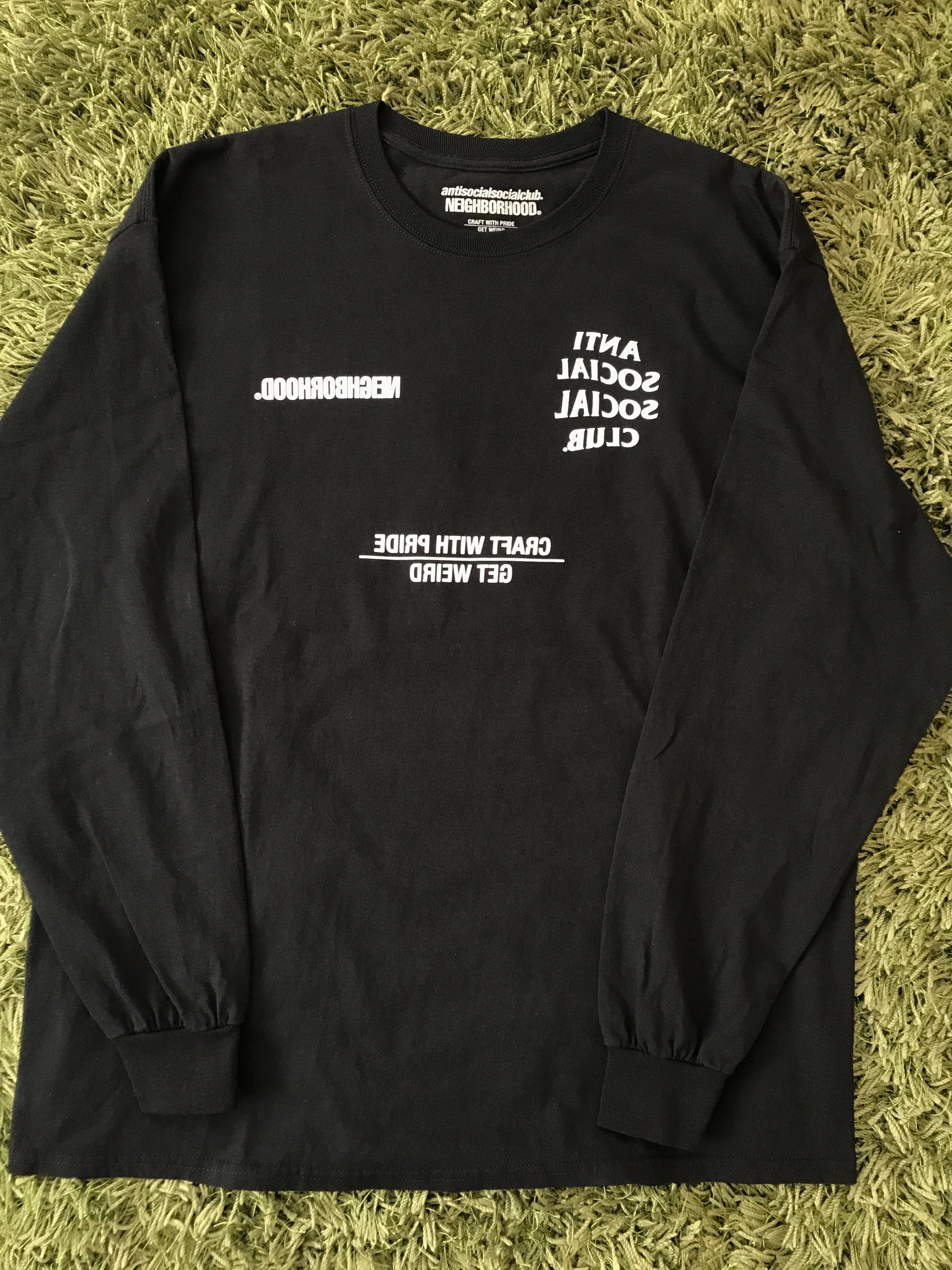 NEIGHBORHOOD BAR & SHIELD / C-TEE . LS "Black"