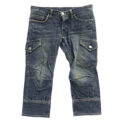 HYSTERIC GLAMOUR ヒステリックグラマー デニムパンツ 2AP-5622 KINKY キンキー 裾ジップ 七分丈 ジーンズ デニムパンツ インディゴブルー系 XS【中古】