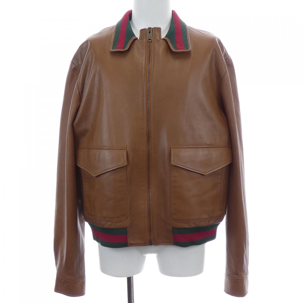 グッチ GUCCI 694614 XNAPL レザージャケット