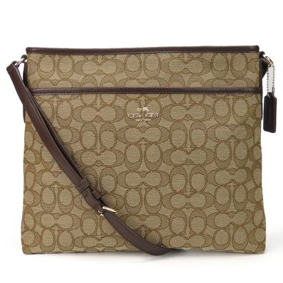 COACH Signature Shoulder Bag "Fuchsia"