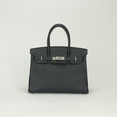 エルメス HERMES バーキン30 バーキン 30 バッグ トートバッグ エプソン ノワール Noir ブラック Black 黒 シルバー金具 ハンドバッグ ヴォーエプソン