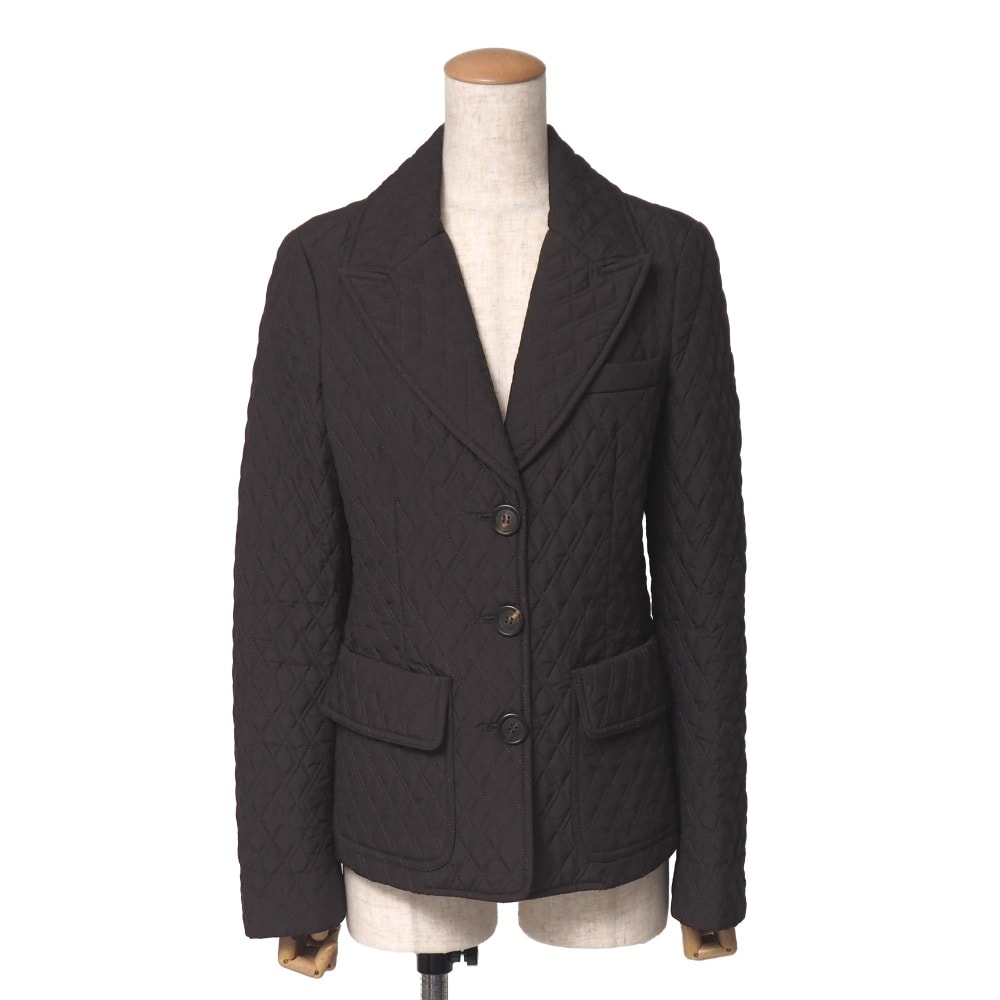 ■美品■Salvatore Ferragamo サルヴァトーレフェラガモ ジャケット サイズ42 中綿キルティング ブレザー イタリア製 ブランド古着【中古】20260901/RB0680