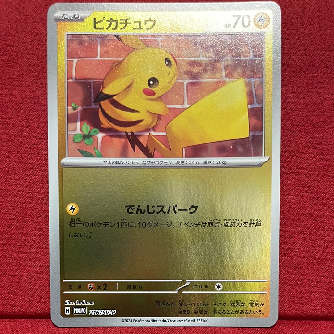 ピカチュウ P [SV-P 216](プロモカードパック「ポケカの夏がキタ!プロモカードGetキャンペーン!」)