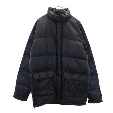 STUSSY ステューシー 紺タグ オールド ダウンジャケット L 黒