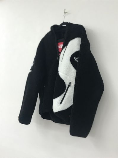 Supreme x The North Face S Logo Hooded Fleece Jacket "Black"
