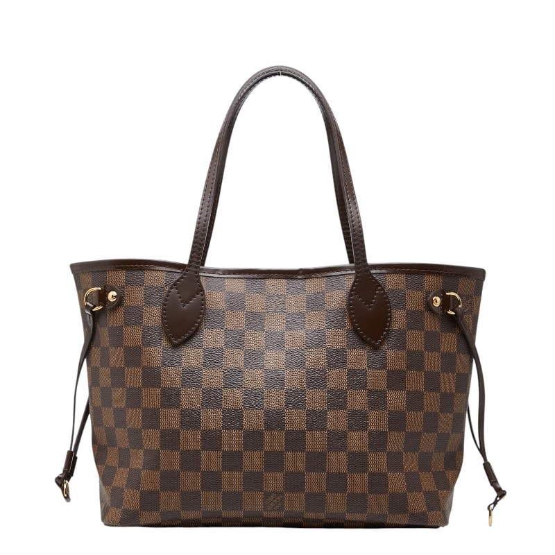 ルイ ヴィトン ダミエ ネヴァーフルPM トートバッグ ハンドバッグ N41359 エベヌ ブラウン PVC レザー レディース LOUIS VUITTON 【中古】