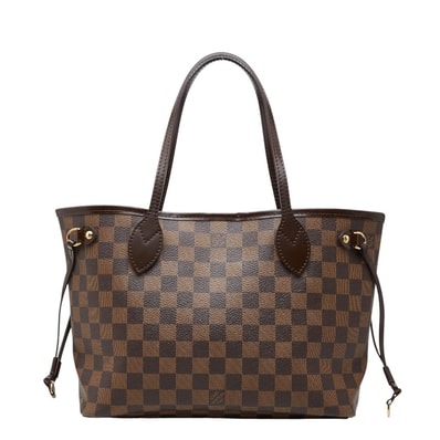 ルイ ヴィトン ダミエ ネヴァーフルPM トートバッグ ハンドバッグ N41359 エベヌ ブラウン PVC レザー レディース LOUIS VUITTON 【中古】