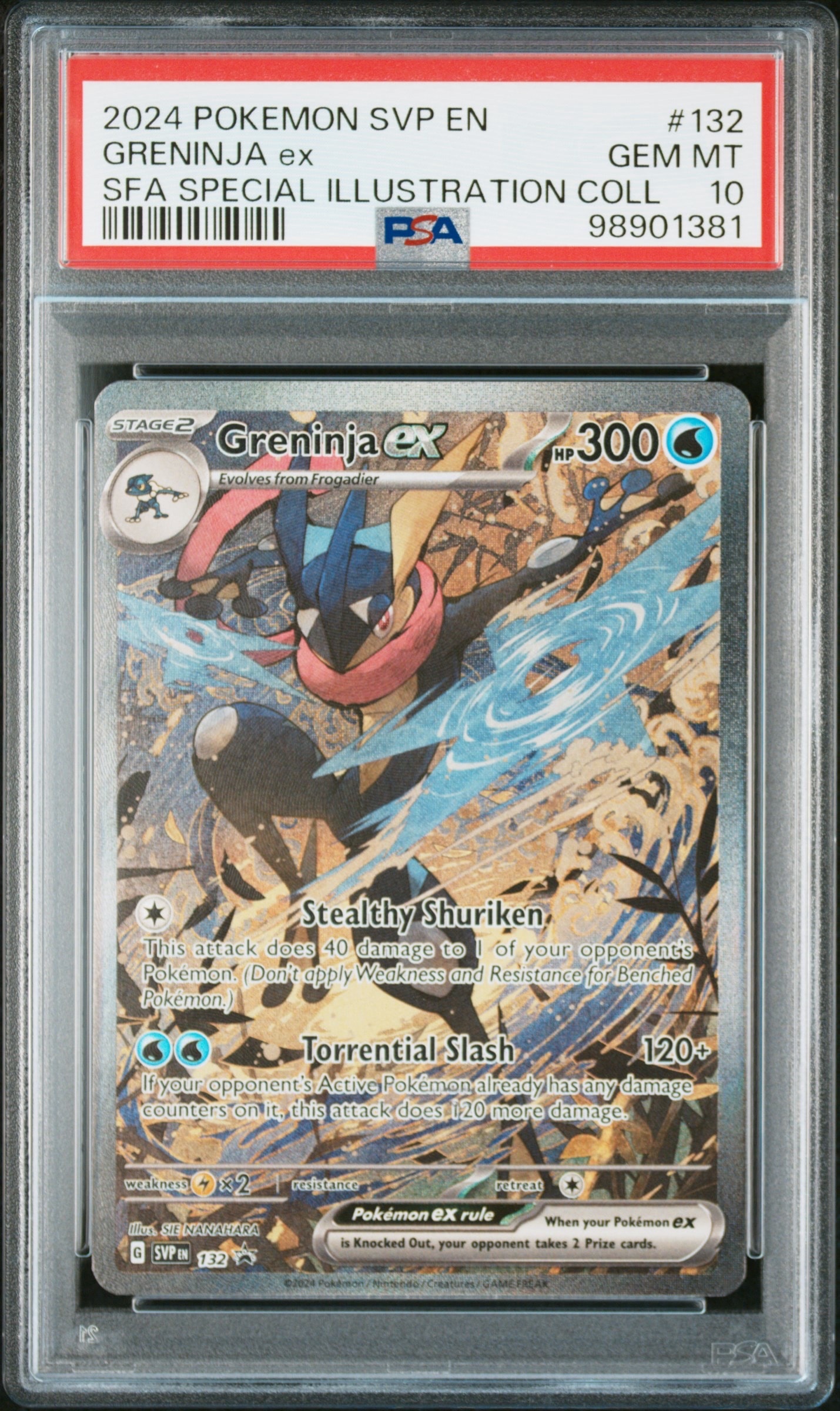 ゲッコウガex P [SVP EN 132]【英語版】(スカーレット&バイオレット「シュラウデッドフェイブル ゲッコウガex スペシャルイラストレーション コレクション」)