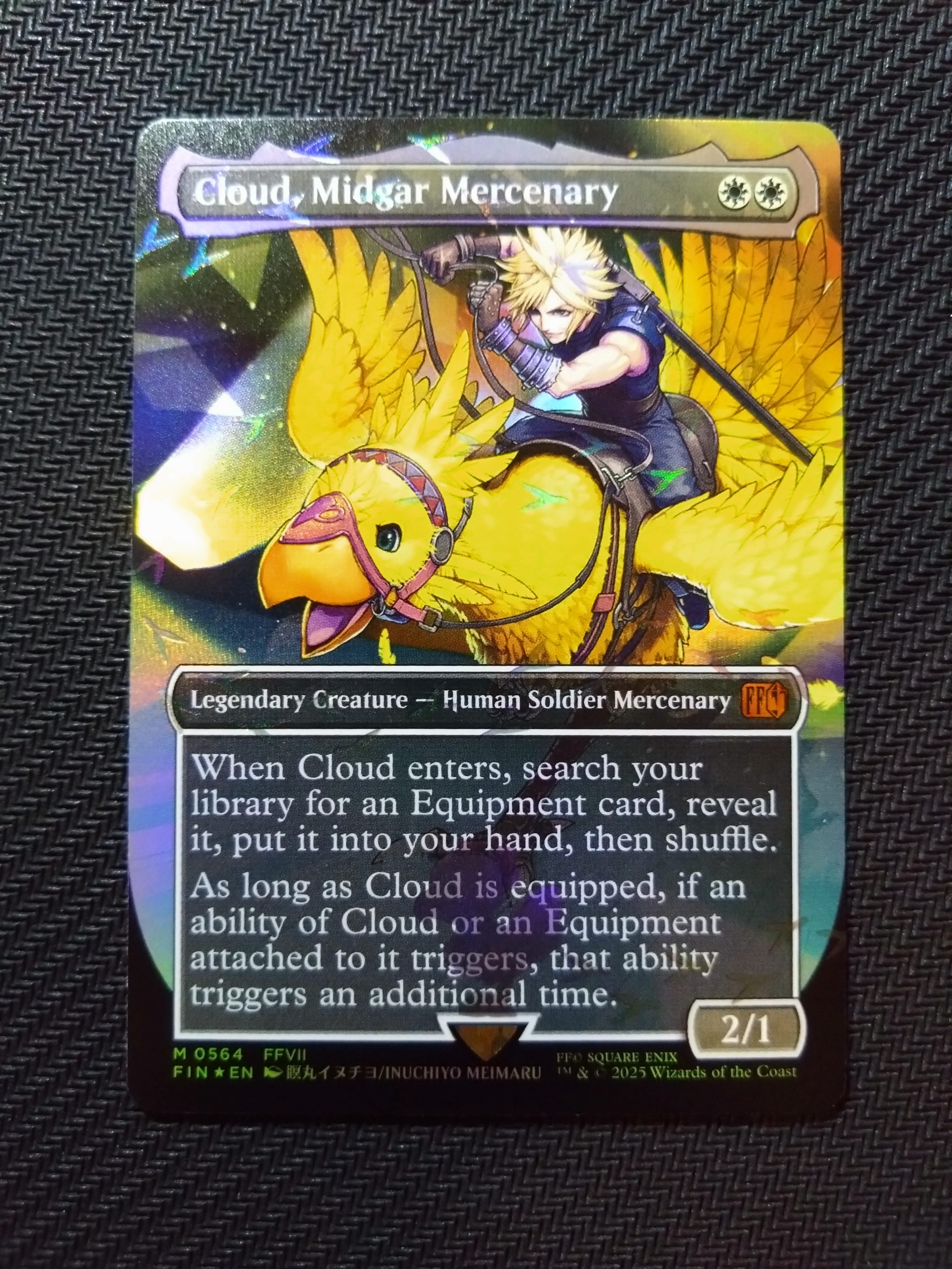 ミッドガルの傭兵、クラウド M :フォイル :ボーダーレス版 [FIN 0564]【英語版】(ファイナルファンタジー チョコボ バンドル)