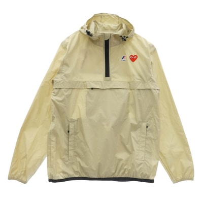 PLAY COMME des GARCONS プレイコムデギャルソン ジャケット K-WAY ケーウェイ アノラック ジャケット ブルゾン グレー系 L【中古】