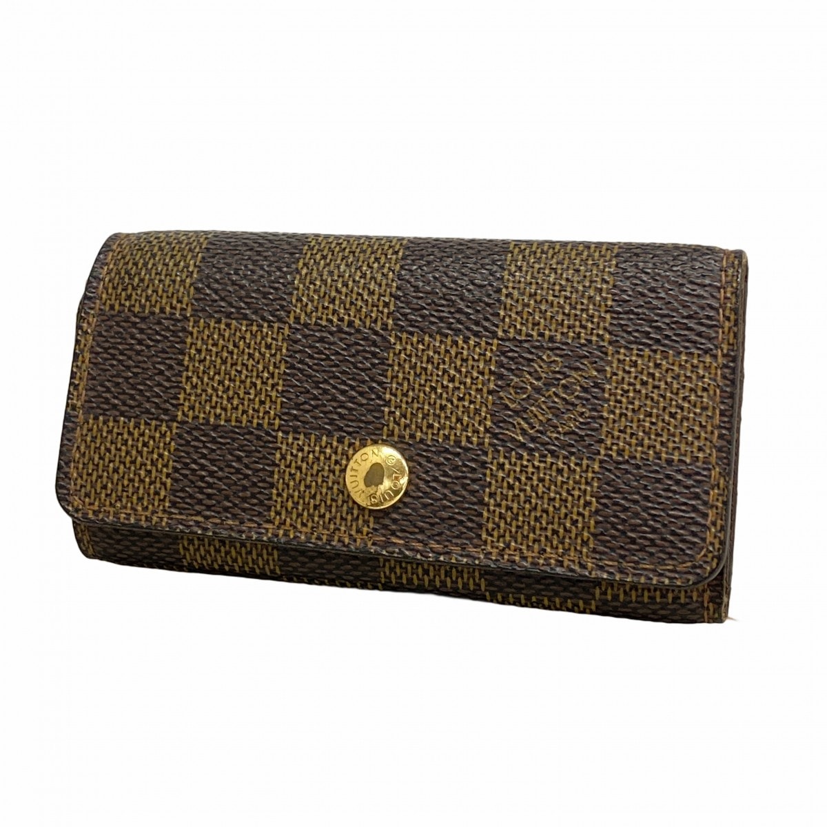 【6dc3940】ルイヴィトン キーケース ダミエ ミュルティクレ4 N62631 エベヌ【中古】メンズ レディース ユニセックス