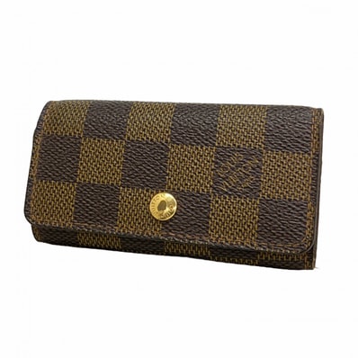 【6dc3940】ルイヴィトン キーケース ダミエ ミュルティクレ4 N62631 エベヌ【中古】メンズ レディース ユニセックス