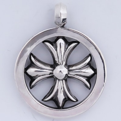 Chrome Hearts Ch Plus Medallion Pendant "Silver"
