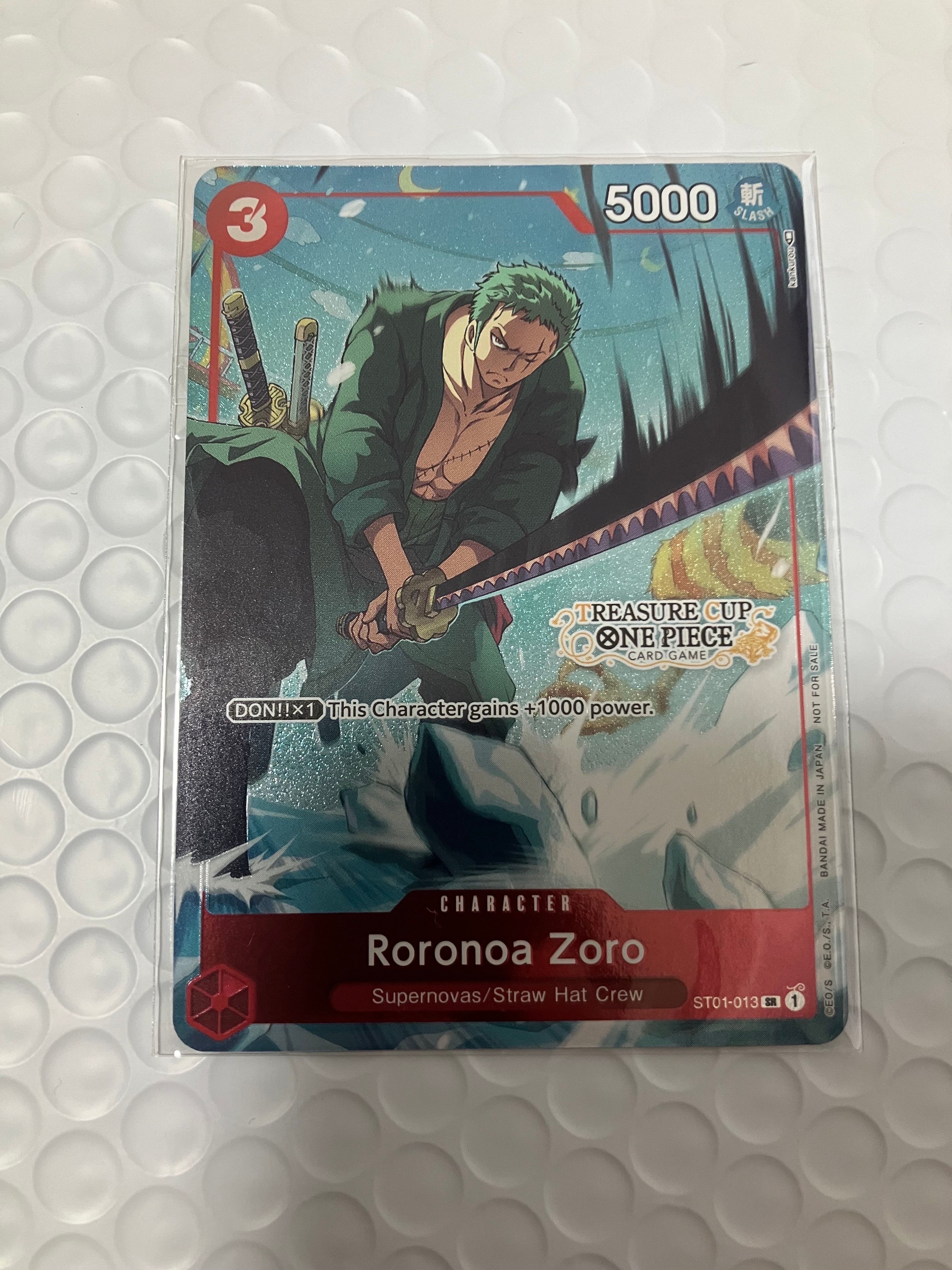 Roronoa Zoro SR [ST01-013] [EN](Treasure Cup Top 8) — A