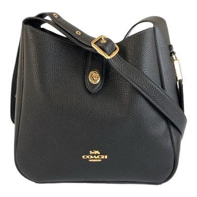美品 COACH コーチ ハドリーコンバーチブル ブラック 黒 ゴールド金具 レザー ショルダーバッグ ポシェット 1-0296114 【中古】