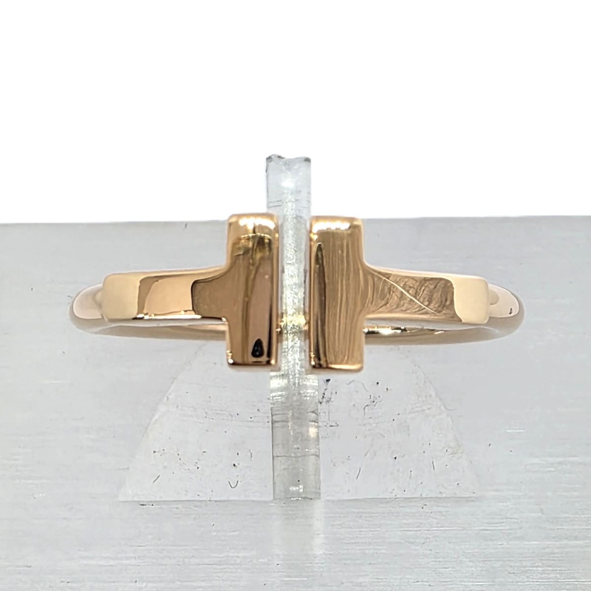 TIFFANY&Co. ティファニー Tワイヤー ティーワイヤー K18PG ピンクゴールド 750PG 9号 リング・指輪 60147375 K18ピンクゴールド ローズゴールド  レディース【中古】