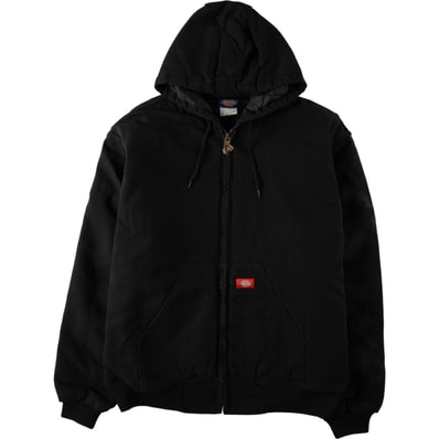 古着 ディッキーズ Dickies アクティブジャケットタイプ 中綿入り ダックフルジップパーカー メンズXL相当/eaa673790