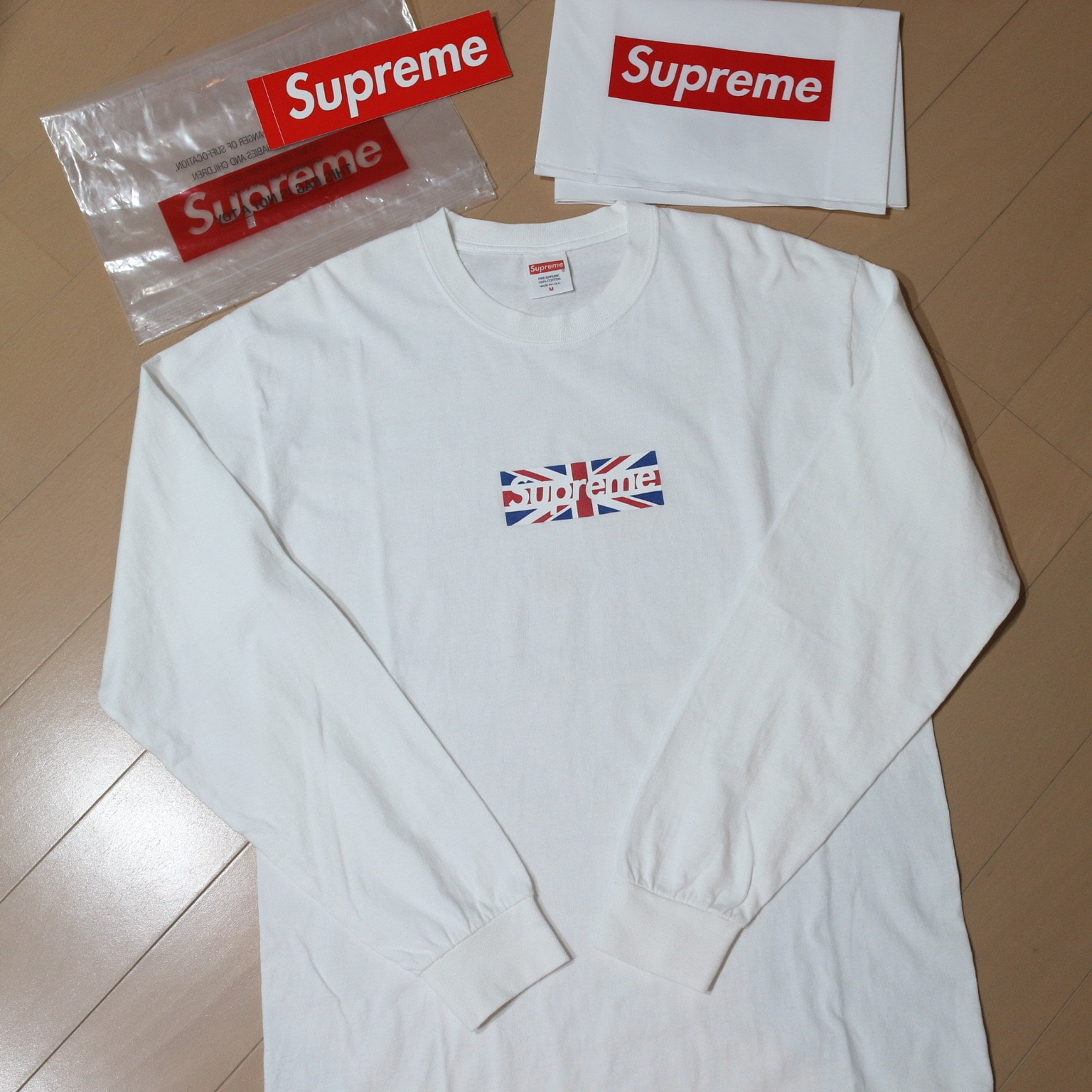 シュプリーム ユニオンジャック ボックス ロゴ Tシャツ "ホワイト"