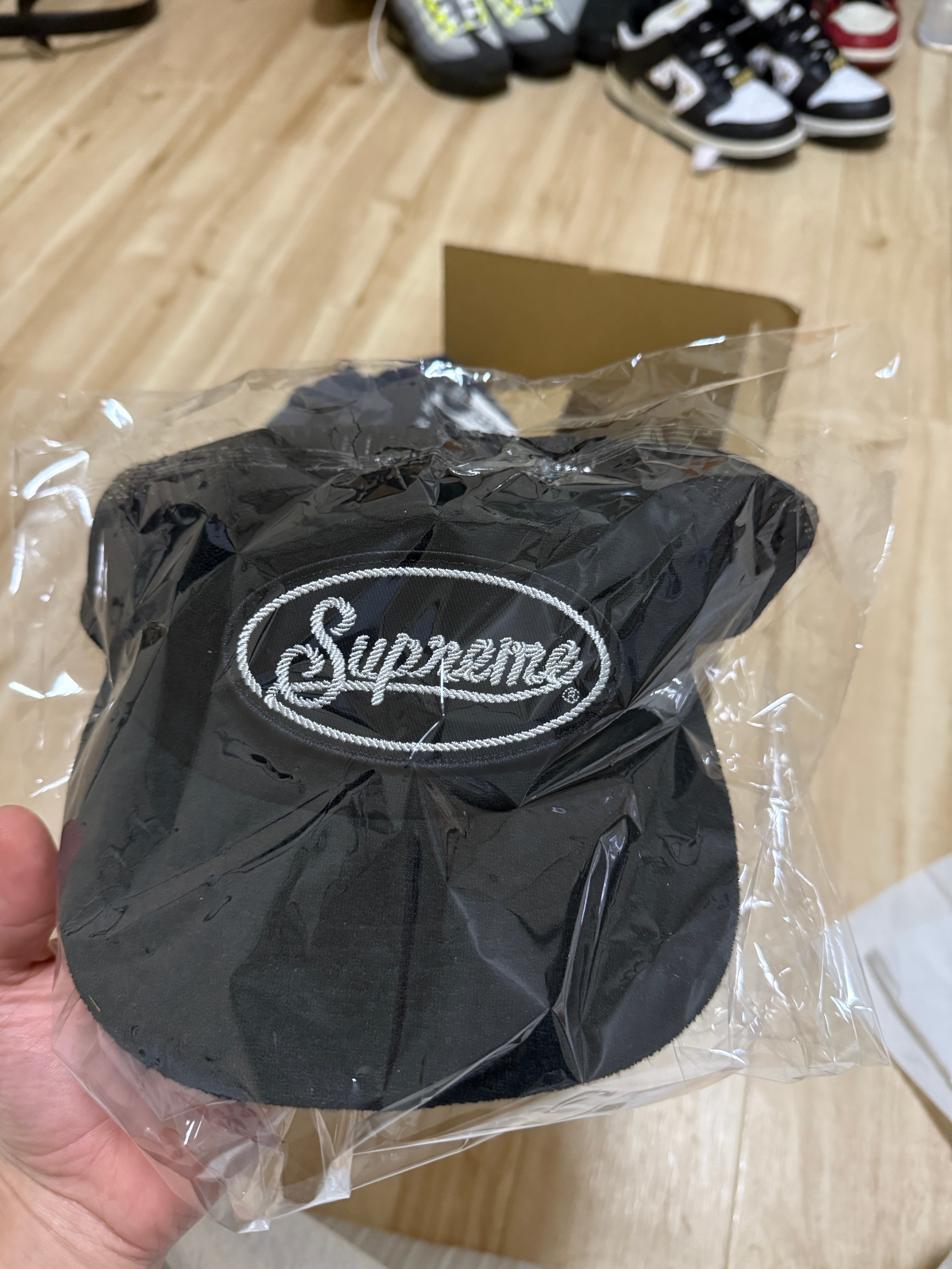 Supreme Terry Mesh Back 5-Panel "Black"