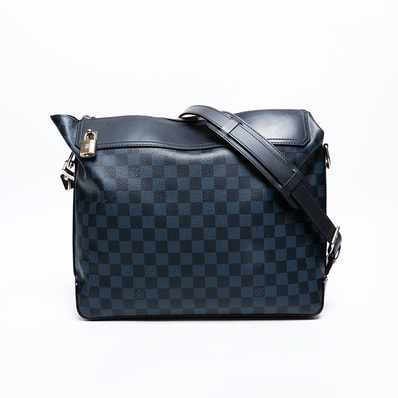 ヴィトン LV 2015年製 ダミエ コバルト メッセンジャー グリニッジ ショルダーバッグ【中古】