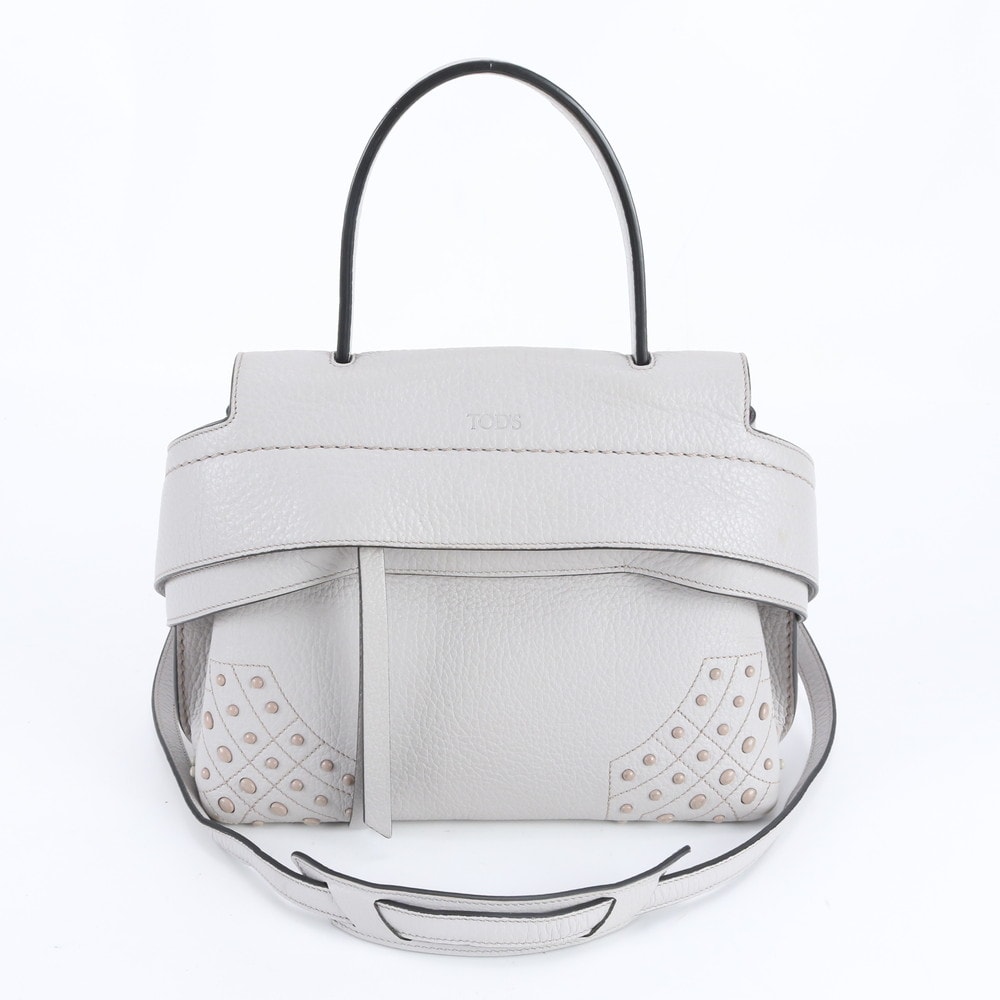 ■美品 トッズウェーブ ショルダーバッグ レザー