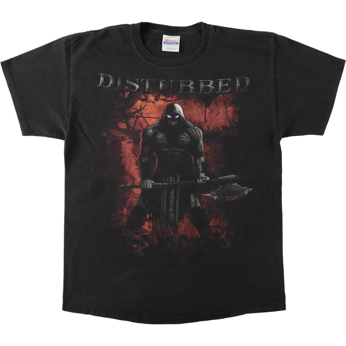 古着 00年代 ヘインズ Hanes HEAVYWEIGHT DISTURBED ディスターブド バンドTシャツ バンT メンズL相当/eaa636454
