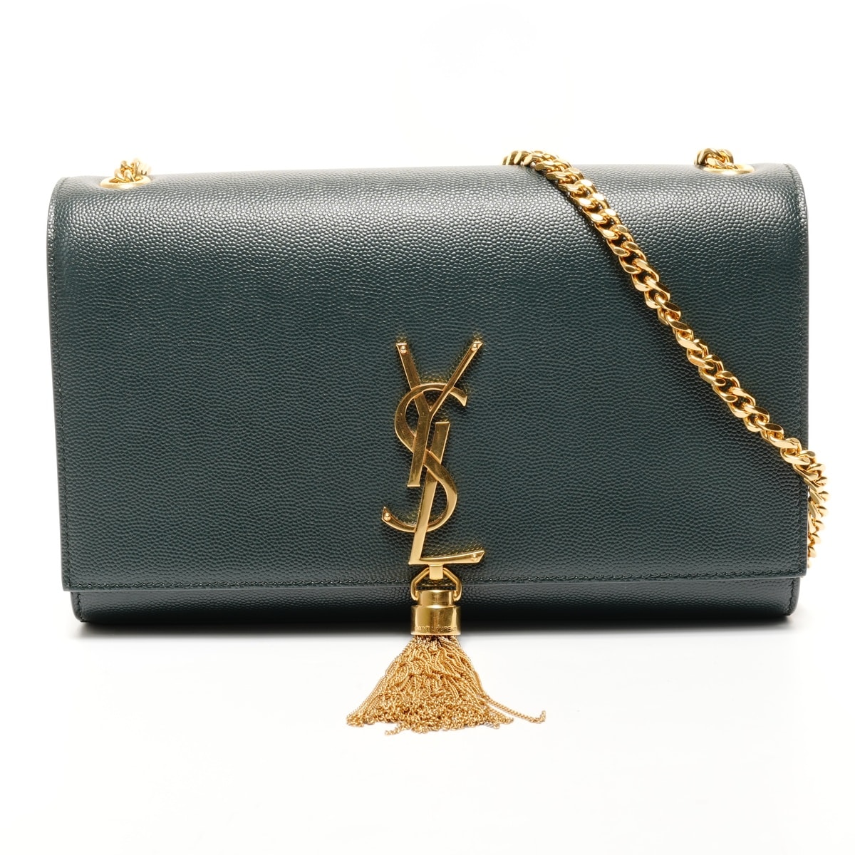 イヴ・サンローラン YSL ケイト タッセル ミディアム レザー ショルダーバッグ【中古】