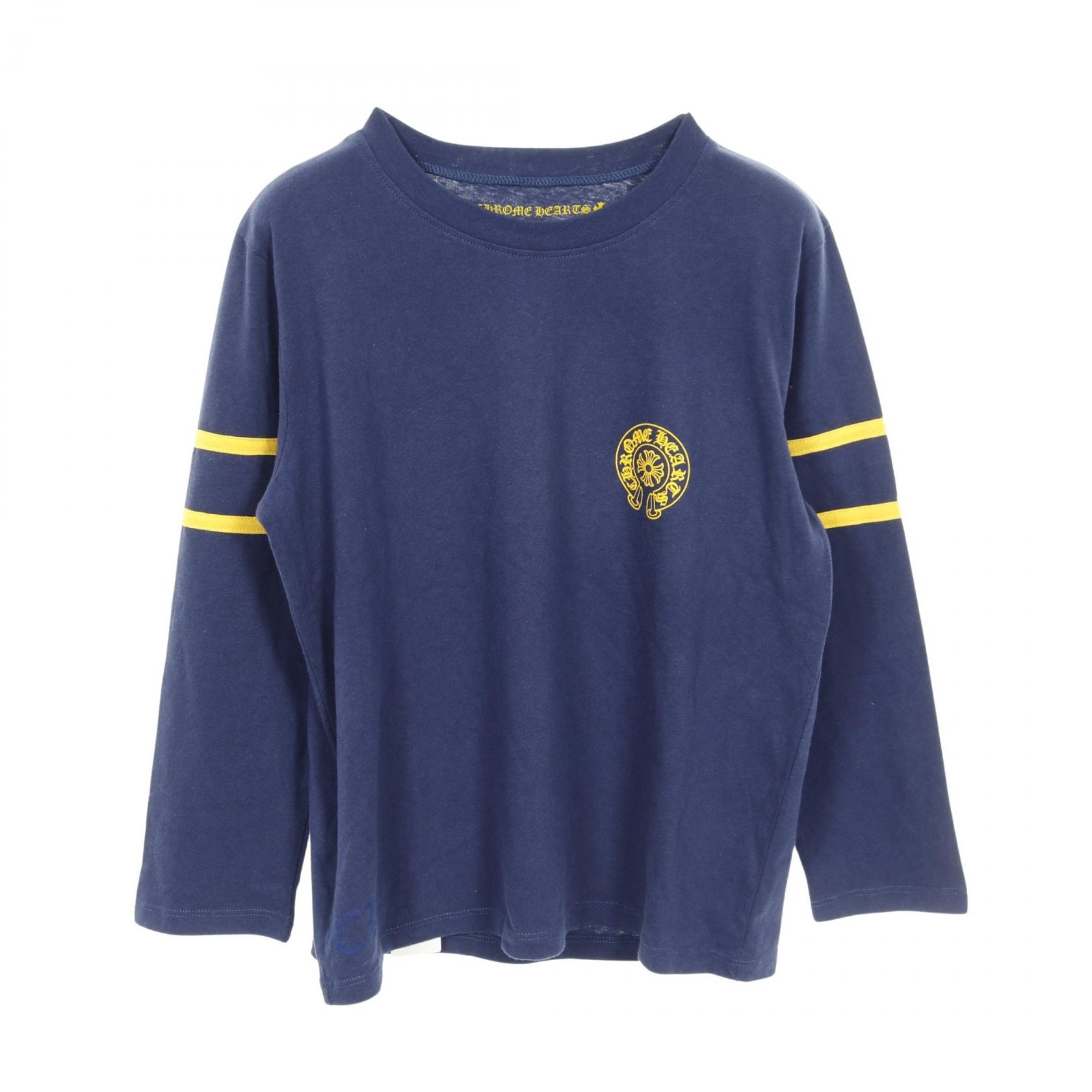 Chrome Hearts 33 Horseshoe L/S T-Shirt "Navy/Yellow"
