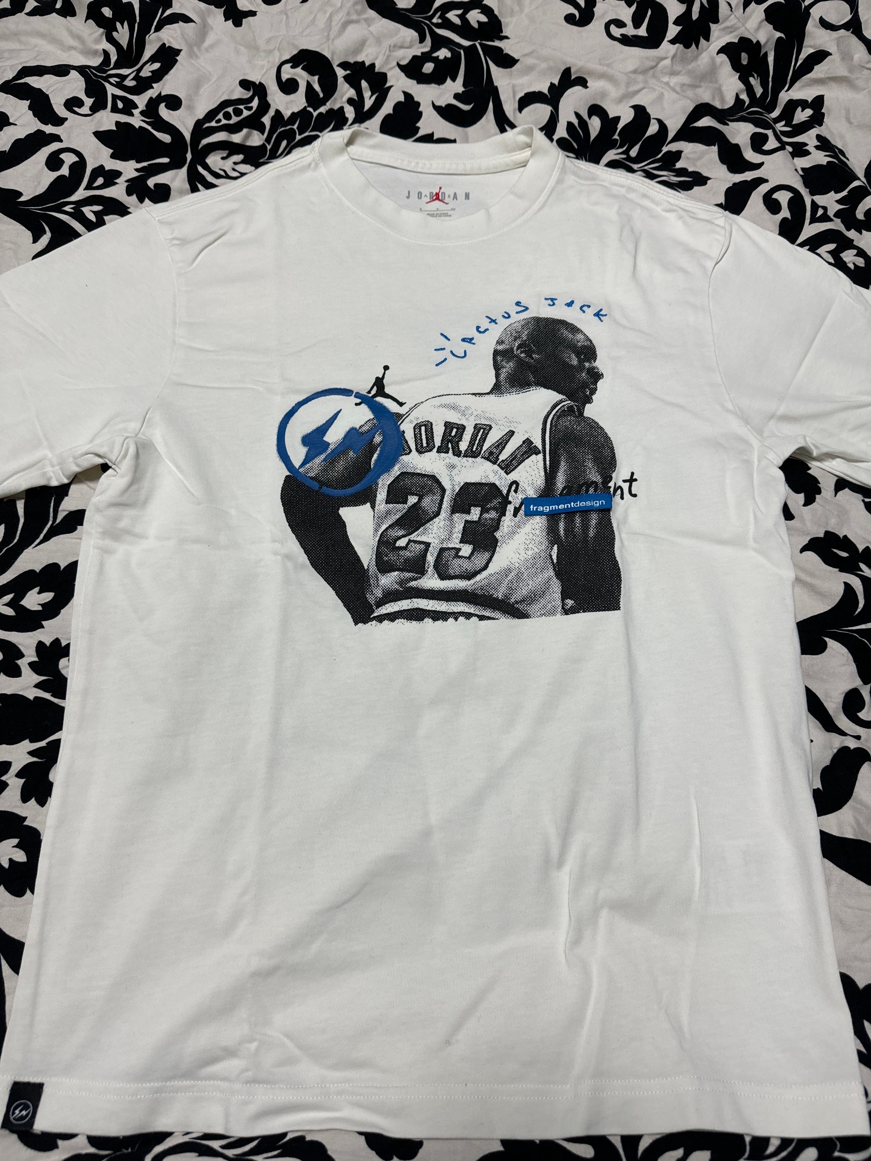 Air Jordan Travis Scott Fragment Tee "White"