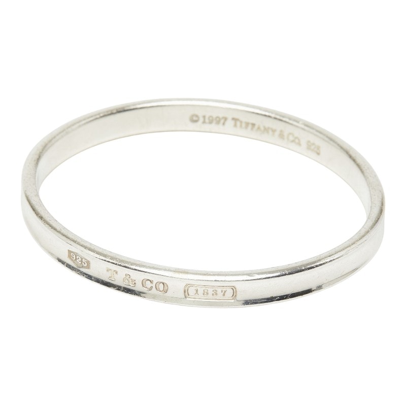 ティファニー 1837 ナロー バングル ブレスレット SV925 シルバー レディース TIFFANY&Co. 【中古】