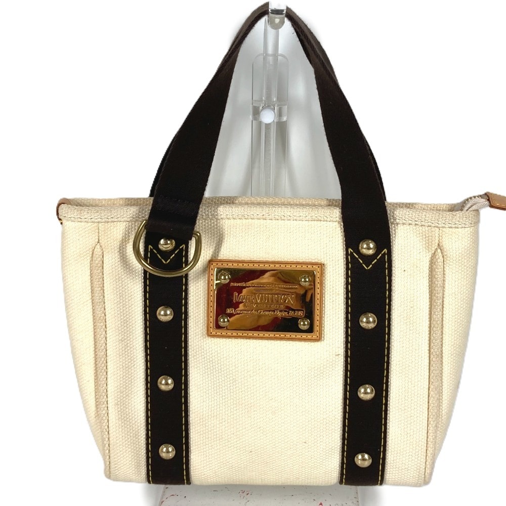 ルイヴィトン LOUIS VUITTON カバPM カバ PM M40039 アンティグア トートバッグ カバン ハンドバッグ キャンバス ホワイト