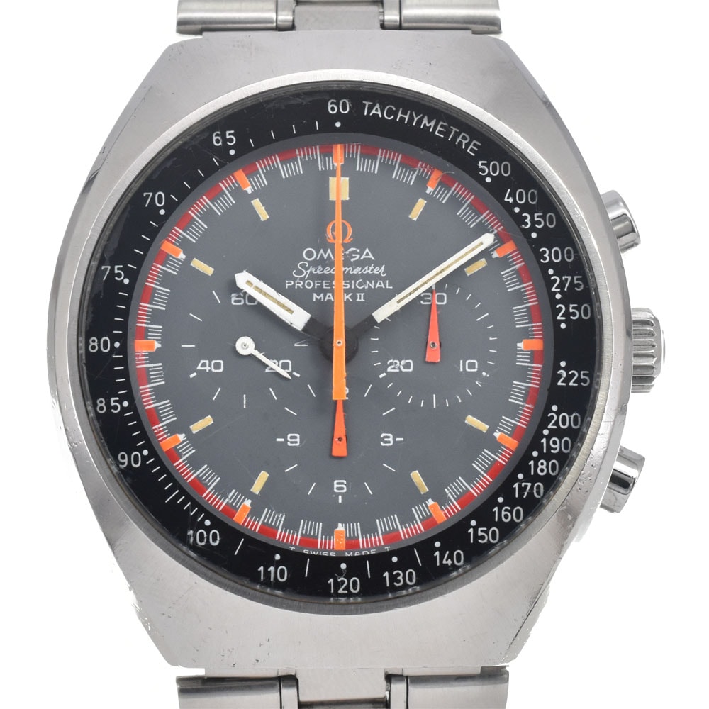 オメガ OMEGA 145.014 スピードマスター マークII クロノグラフ Cal.861 グレー 手巻き メンズ 腕時計 E#146941