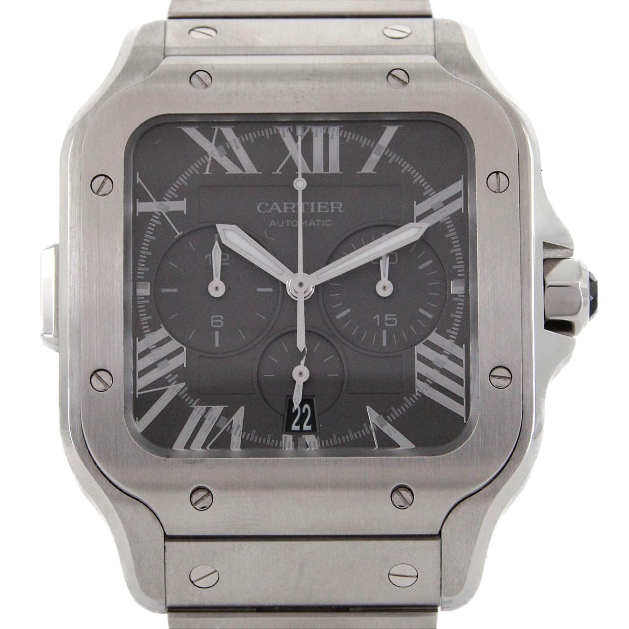 カルティエ サントス・ドゥ・カルティエクロノグラフ XL JAPAN LTD WSSA0078 SS 自動巻