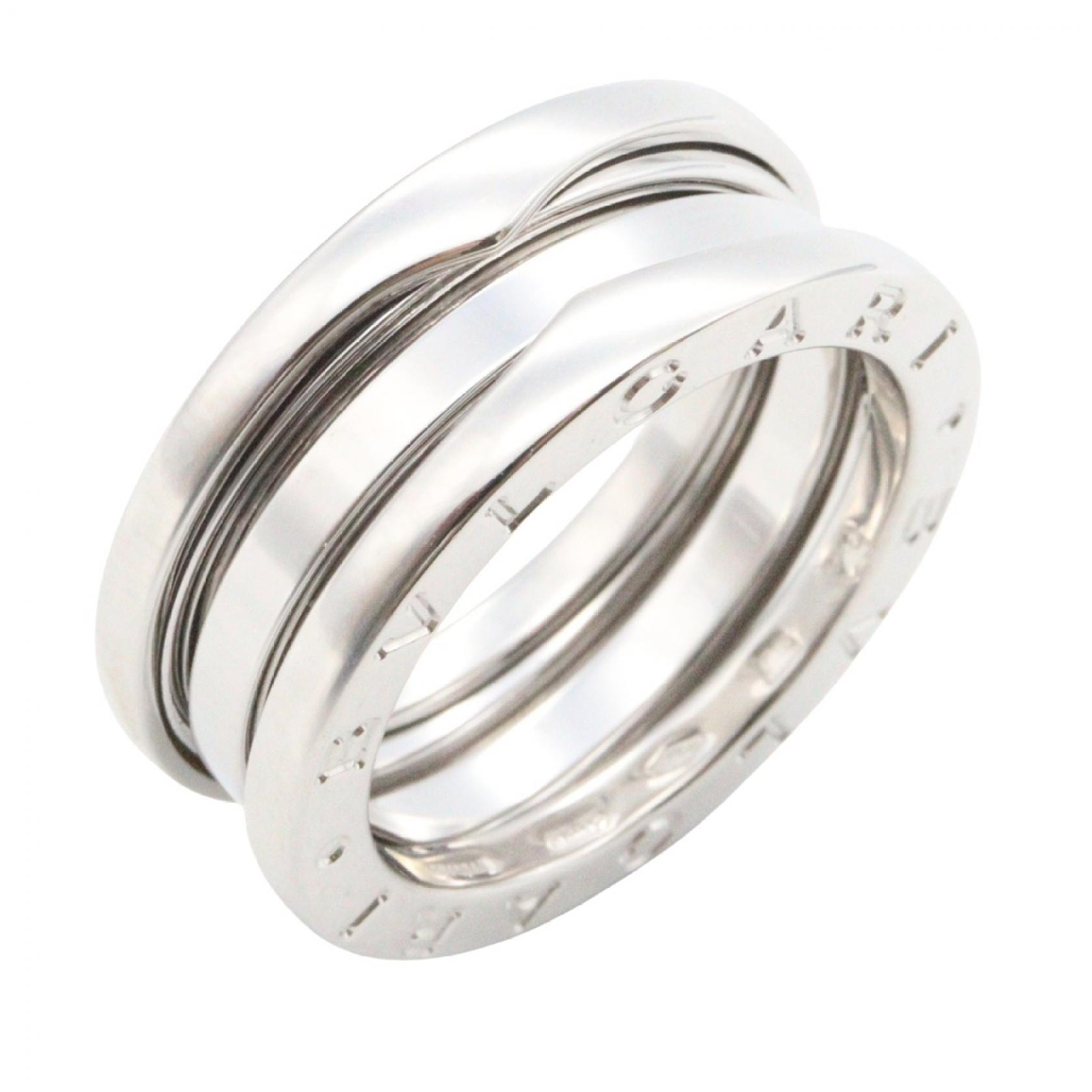 ブルガリ BVLGARI B-zero1 ビーゼロワン リング 3バンド リング・指輪 ジュエリー 750WG メンズ レディース シルバー系 【中古】