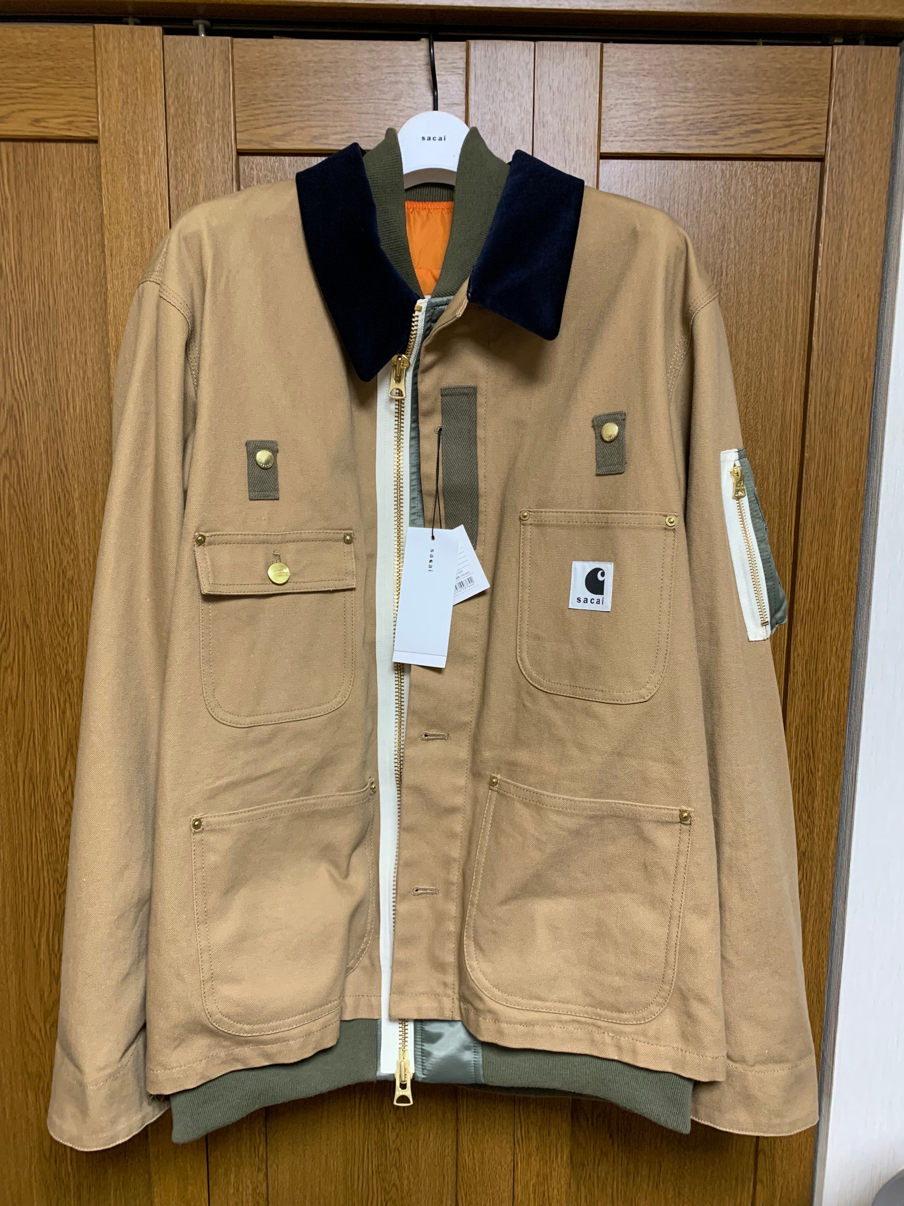 Carhartt WIP x sacai Canvas MA-1 Jacket Michigan "Beige"