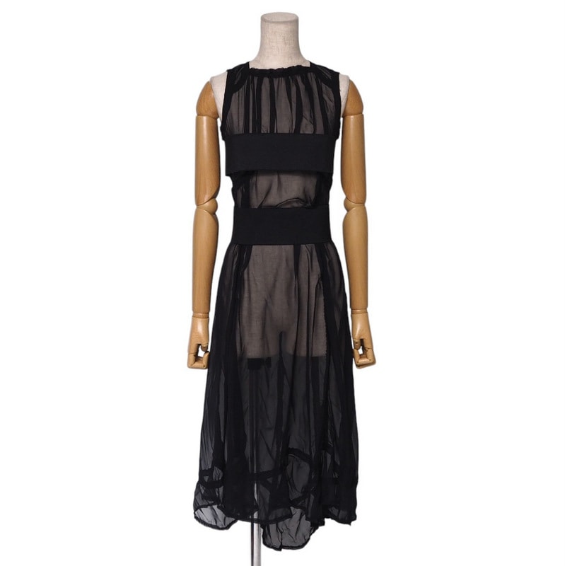 ■美品■COMME des GARCONS コムデギャルソン Adult Delinquent 反骨精神期 ワンピース サイズXS シフォン ドレス ブランド古着【中古】RA2696