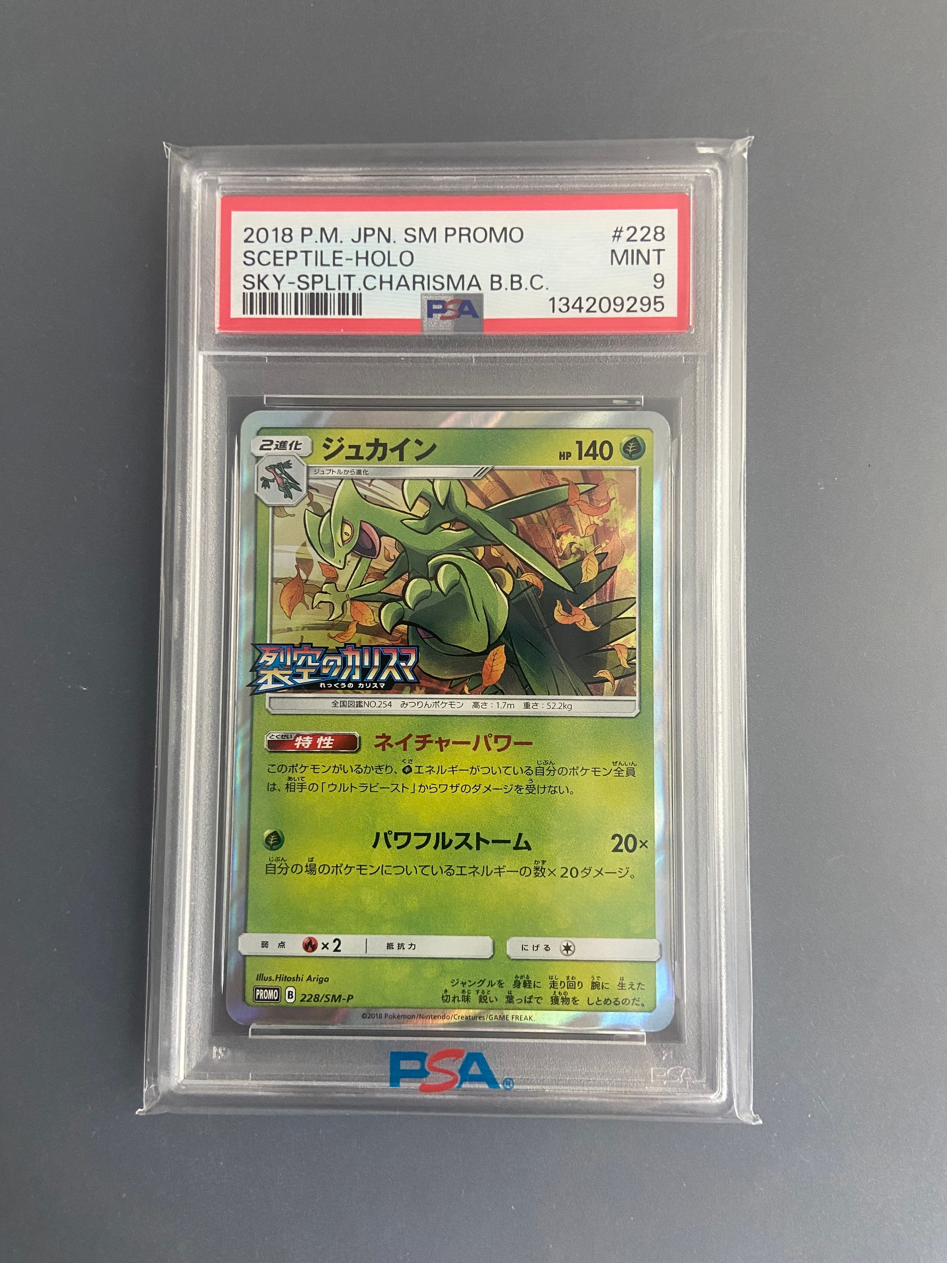 PSA9】ジュカイン P [SM-P 228](プロモーションカード「ポケモンカード