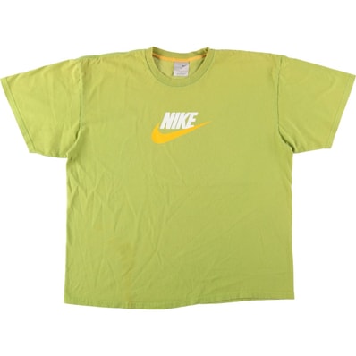 古着 00年代 ナイキ NIKE センターロゴ ロゴプリントTシャツ メンズXL相当/eaa623837