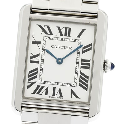 ☆良品 ★保 カルティエ タンクソロ LM W5200014 メンズ 【中古】