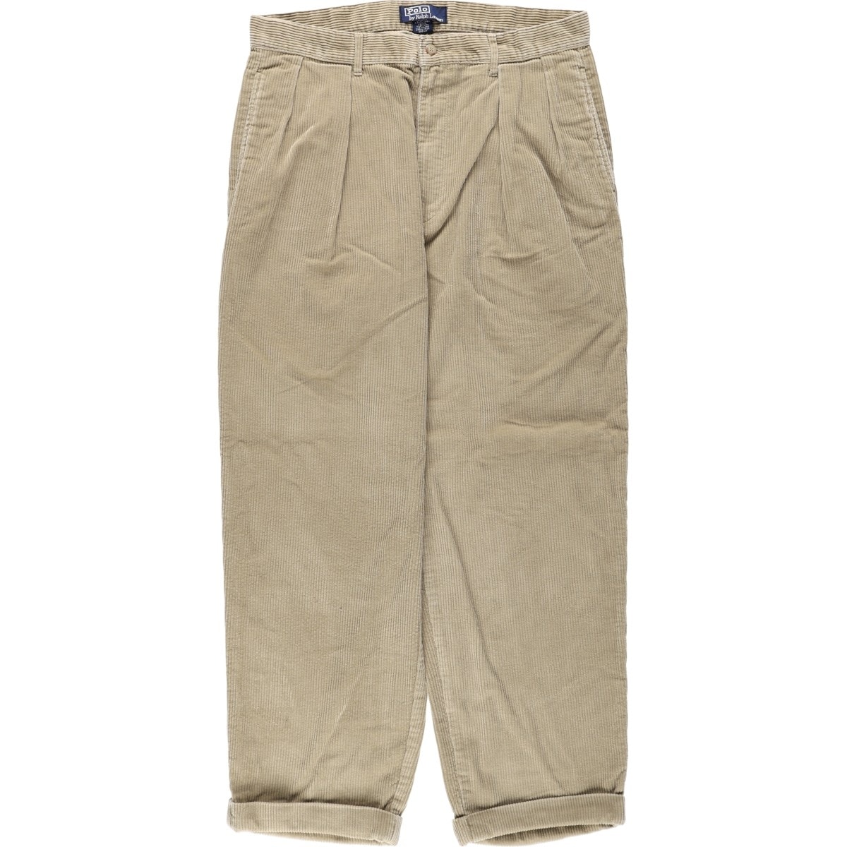 古着 ラルフローレン Ralph Lauren POLO by Ralph Lauren ツータック コーデュロイパンツ メンズw34相当/eaa663696