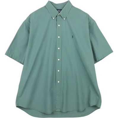 古着 ラルフローレン Ralph Lauren BLAKE 半袖 ボタンダウンシャツ メンズL相当/eaa641038