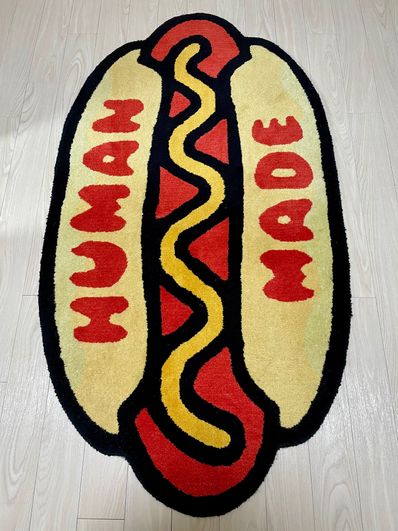 HUMAN MADE HOT DOG RUG LARGE "Yellow"
